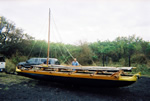 Click to enlarge Captain Kiko's boat on the trailer